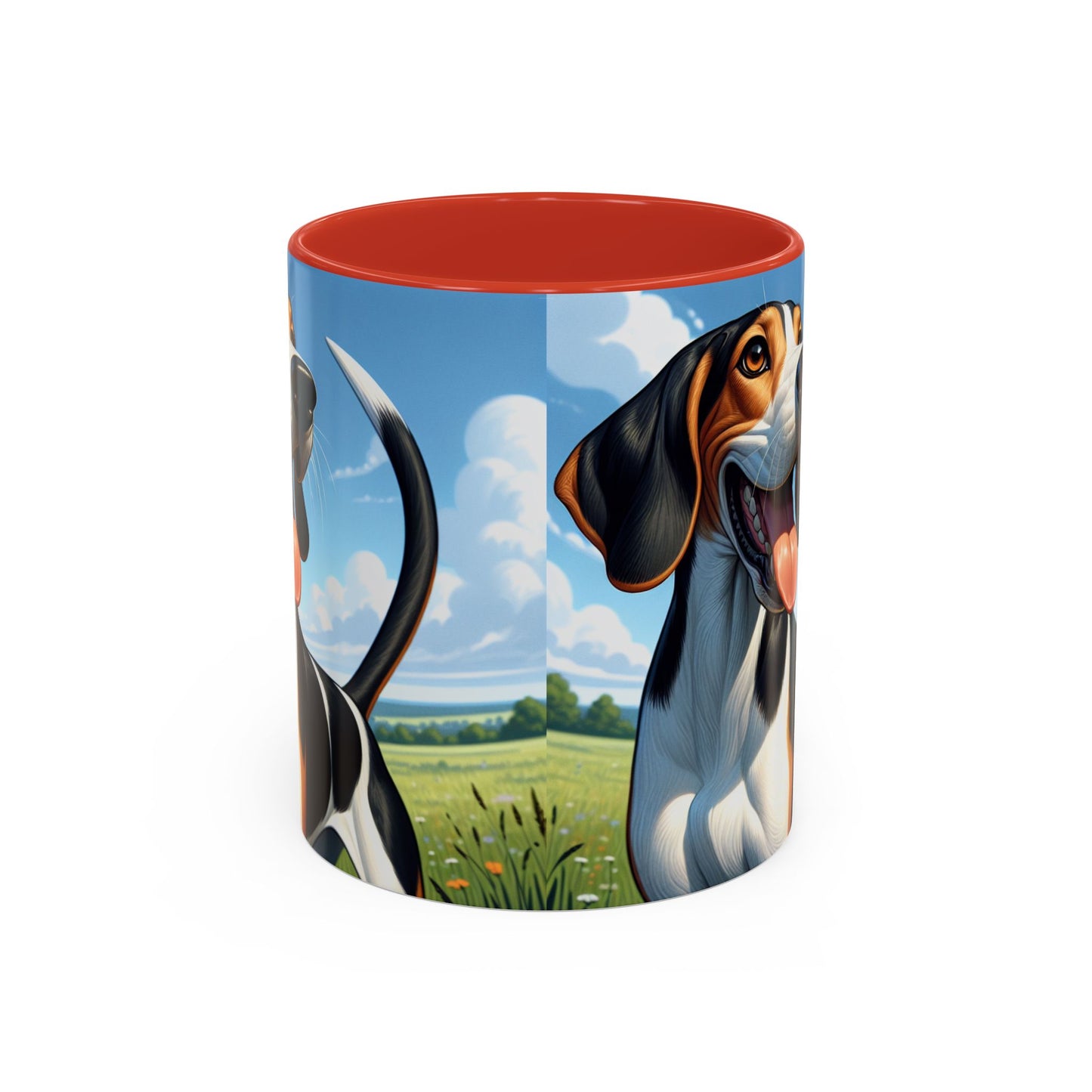 Treeing Walker Coonhound Accent Coffee Mug - Perfect Gift for Dog Lovers