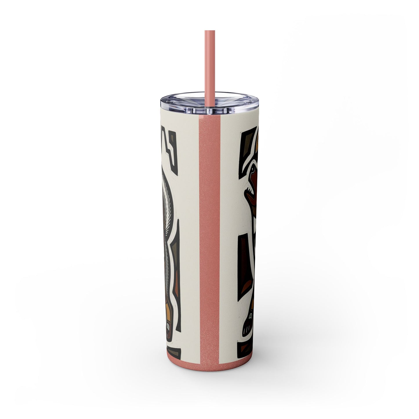 Canadian Eskimo Dog Tumbler with Straw, 20oz