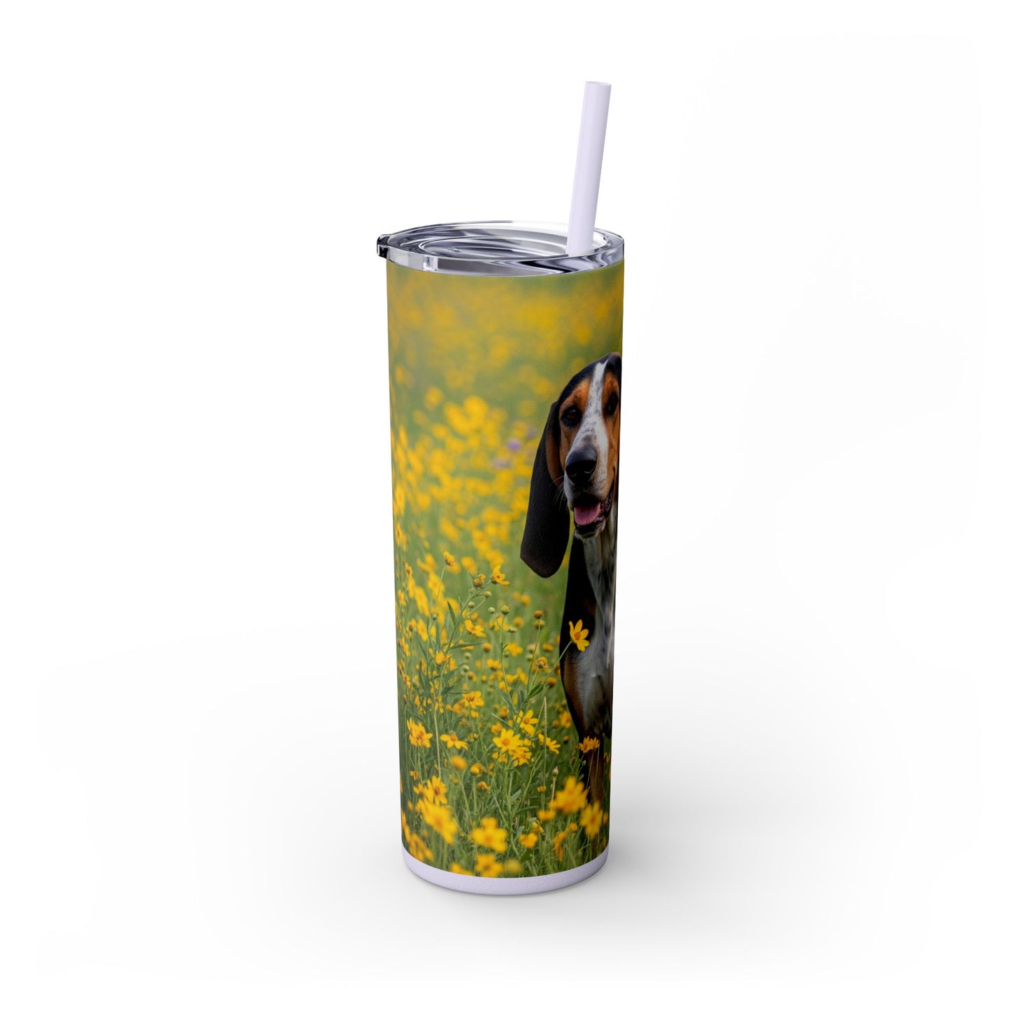 American English Coonhound Tumbler with Straw, 20oz