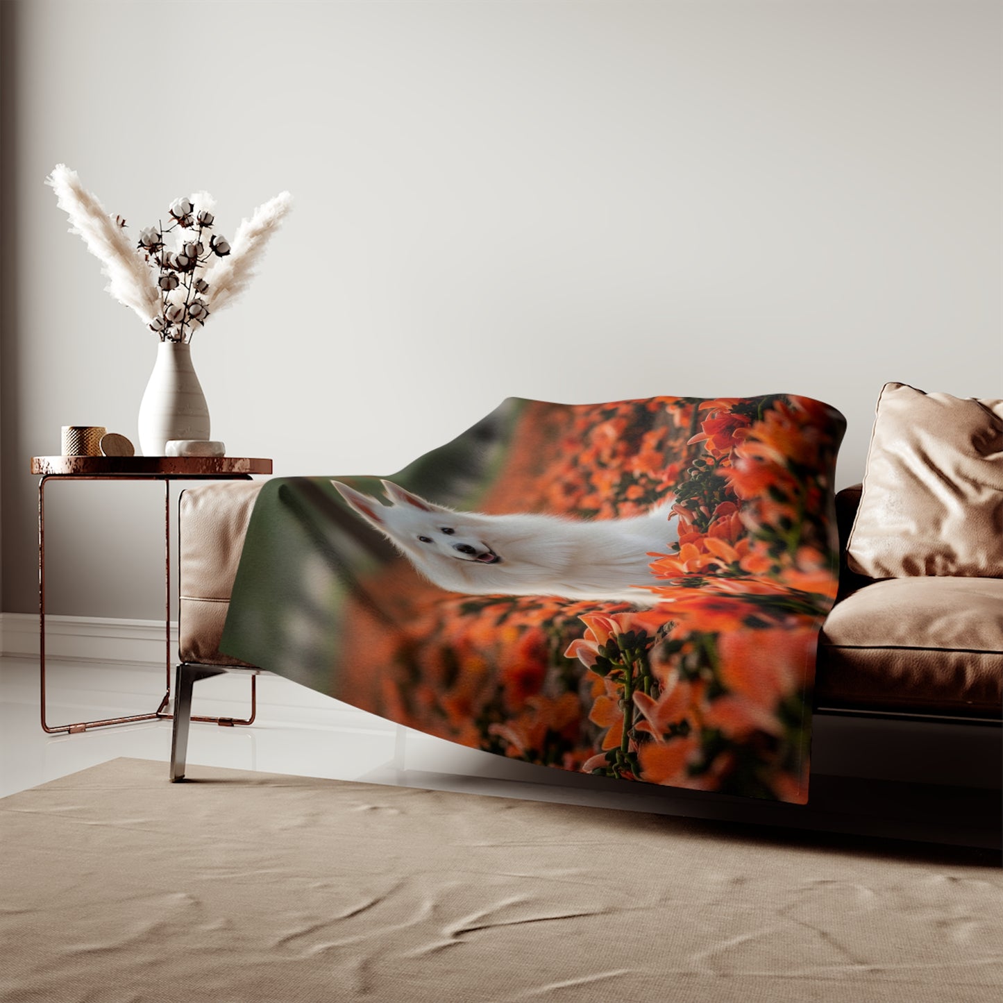 Indian Spitz Sweatshirt Blanket