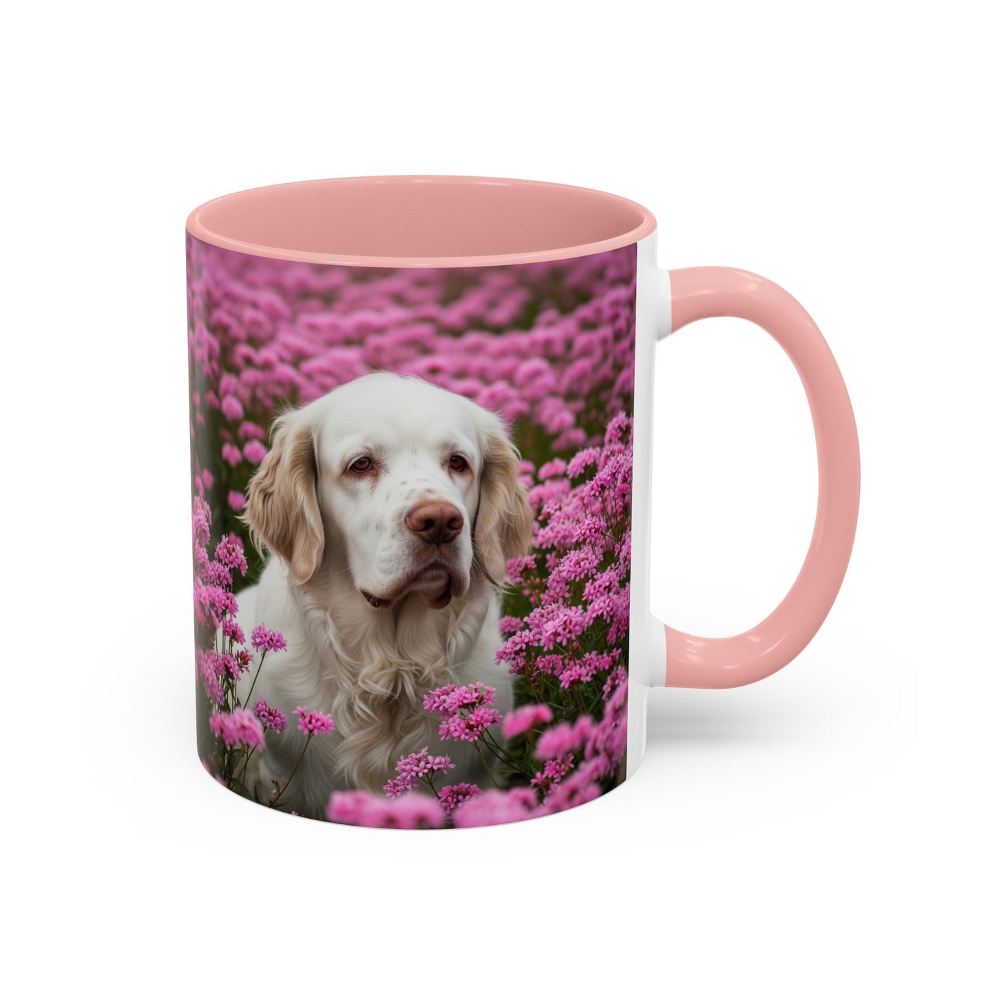 Clumber Spaniel Accent Coffee Mug - Perfect Gift for Dog Lovers