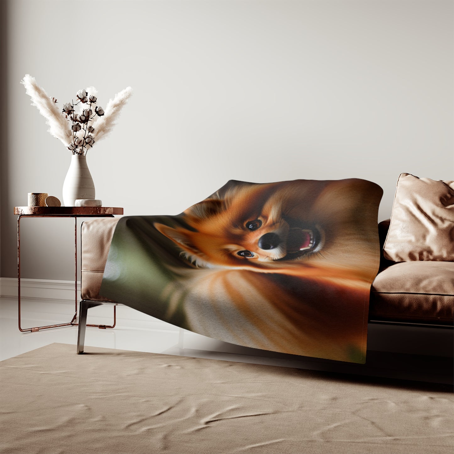 Finnish Spitz Sweatshirt Blanket