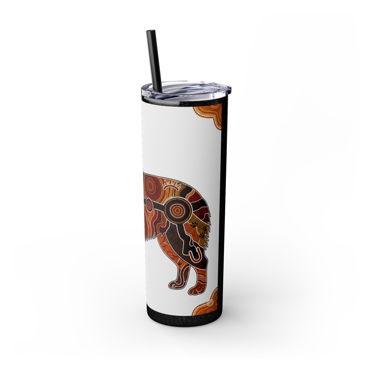 Australian Shepherd Skinny Tumbler with Straw, 20oz