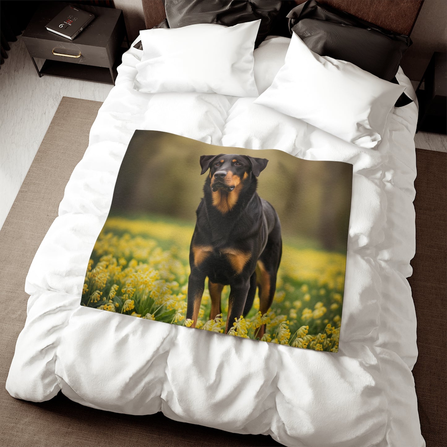 Beauceron Sweatshirt Blanket