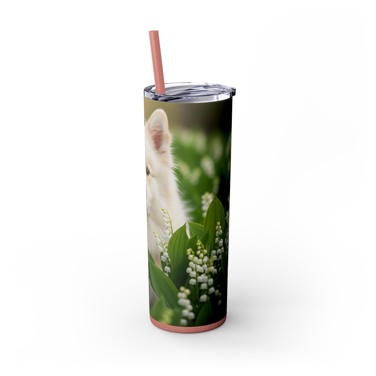Finnish Lapphund Skinny Tumbler with Straw, 20oz