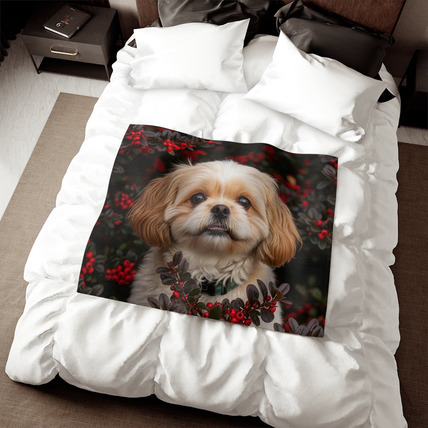 Pekapoo Sweatshirt Blanket
