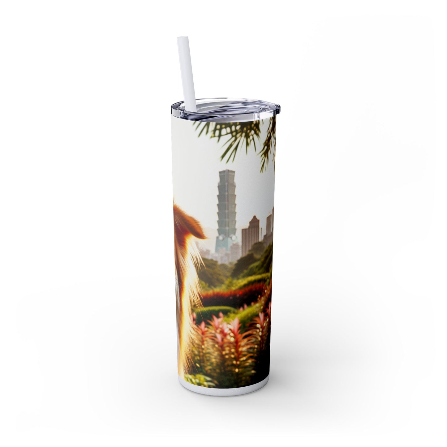 Taiwan Dog Tumbler with Straw, 20oz