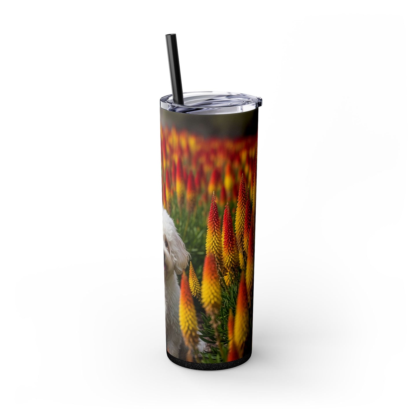 Bichonpoo Tumbler with Straw, 20oz