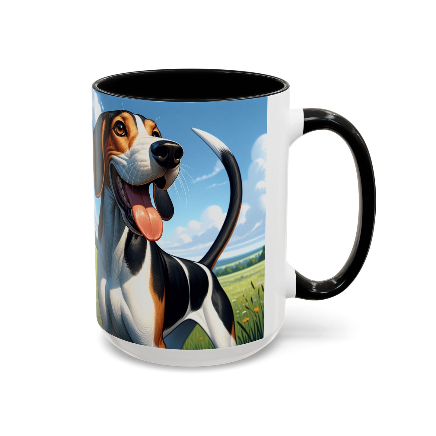 Treeing Walker Coonhound Accent Coffee Mug - Perfect Gift for Dog Lovers