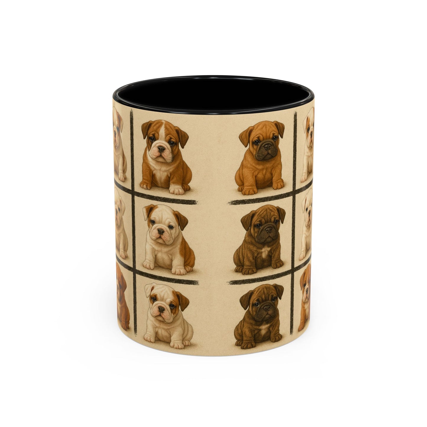 Bulldog puppies Accent Coffee Mug - Perfect Gift for Dog Lovers
