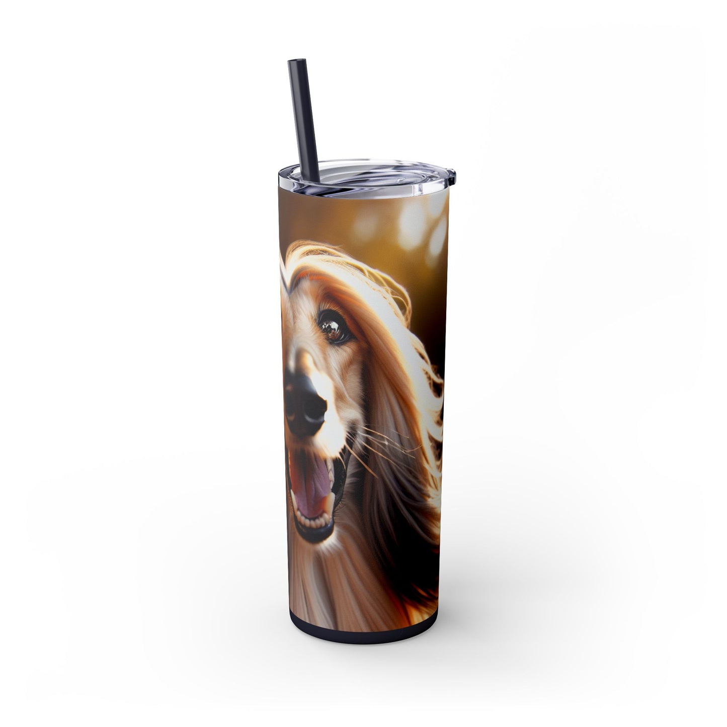 Afghan Hound Tumbler with Straw, 20oz
