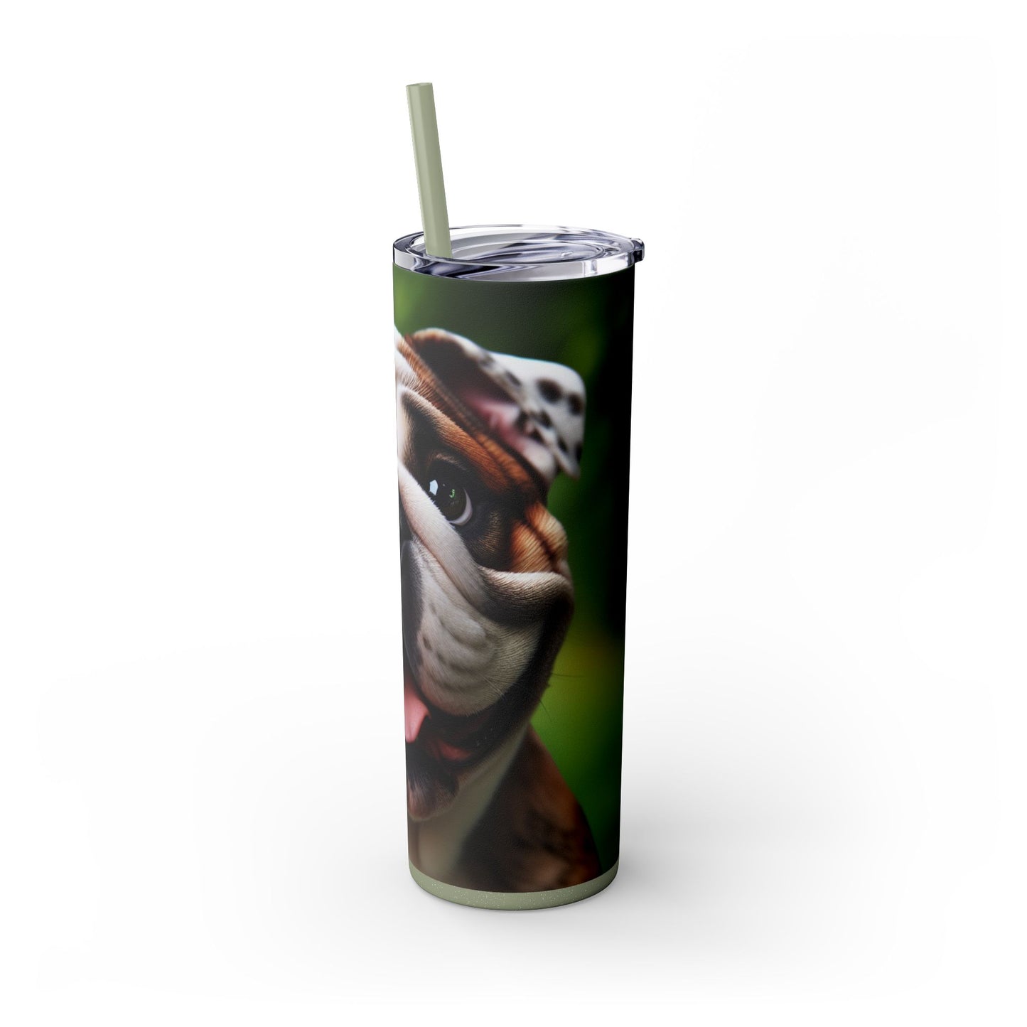 British Bulldog Tumbler with Straw, 20oz