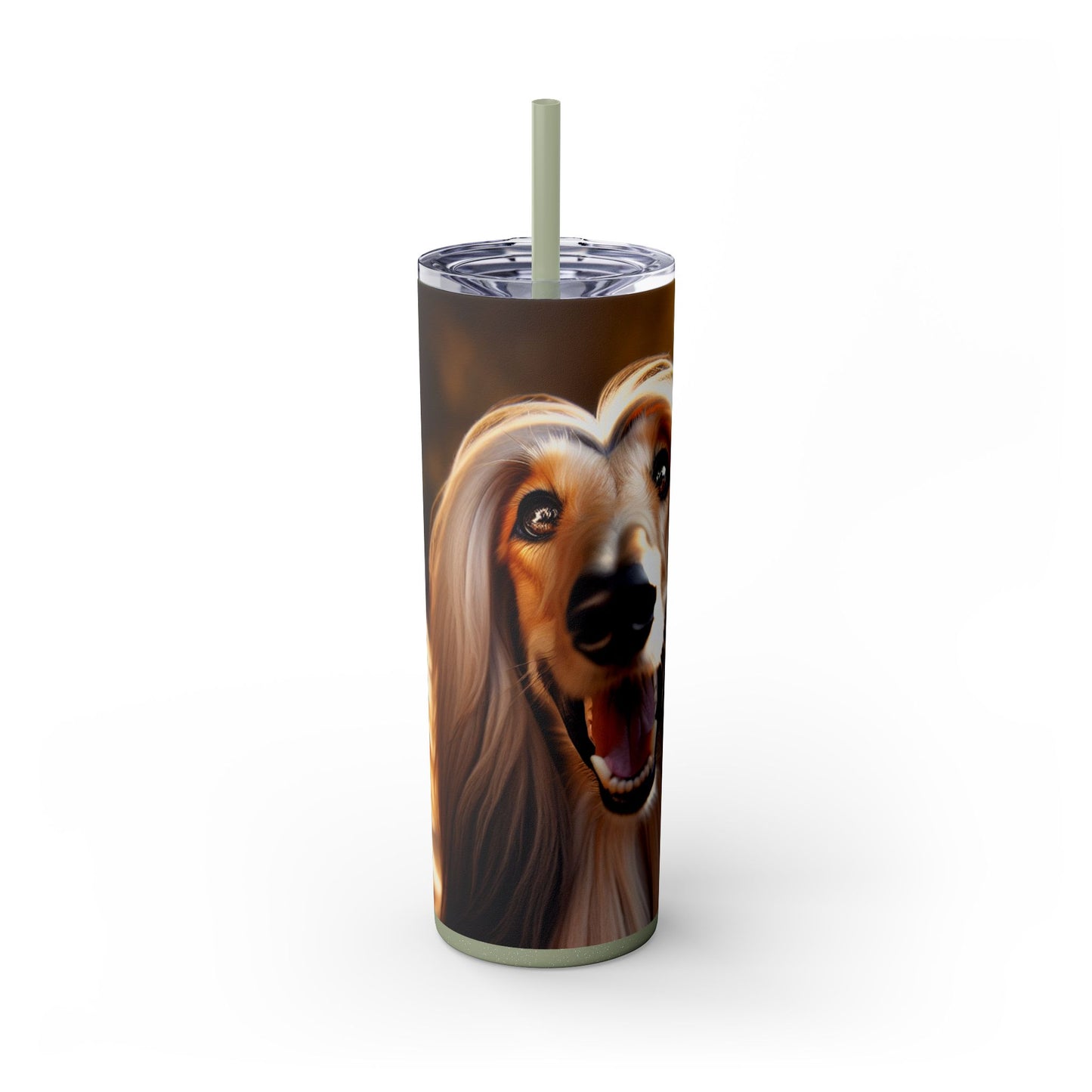 Afghan Hound Tumbler with Straw, 20oz