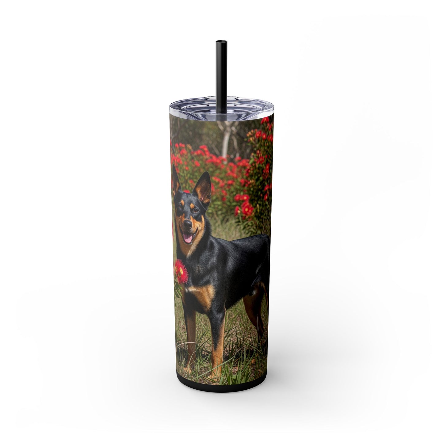 Australian Kelpie Tumbler with Straw, 20oz