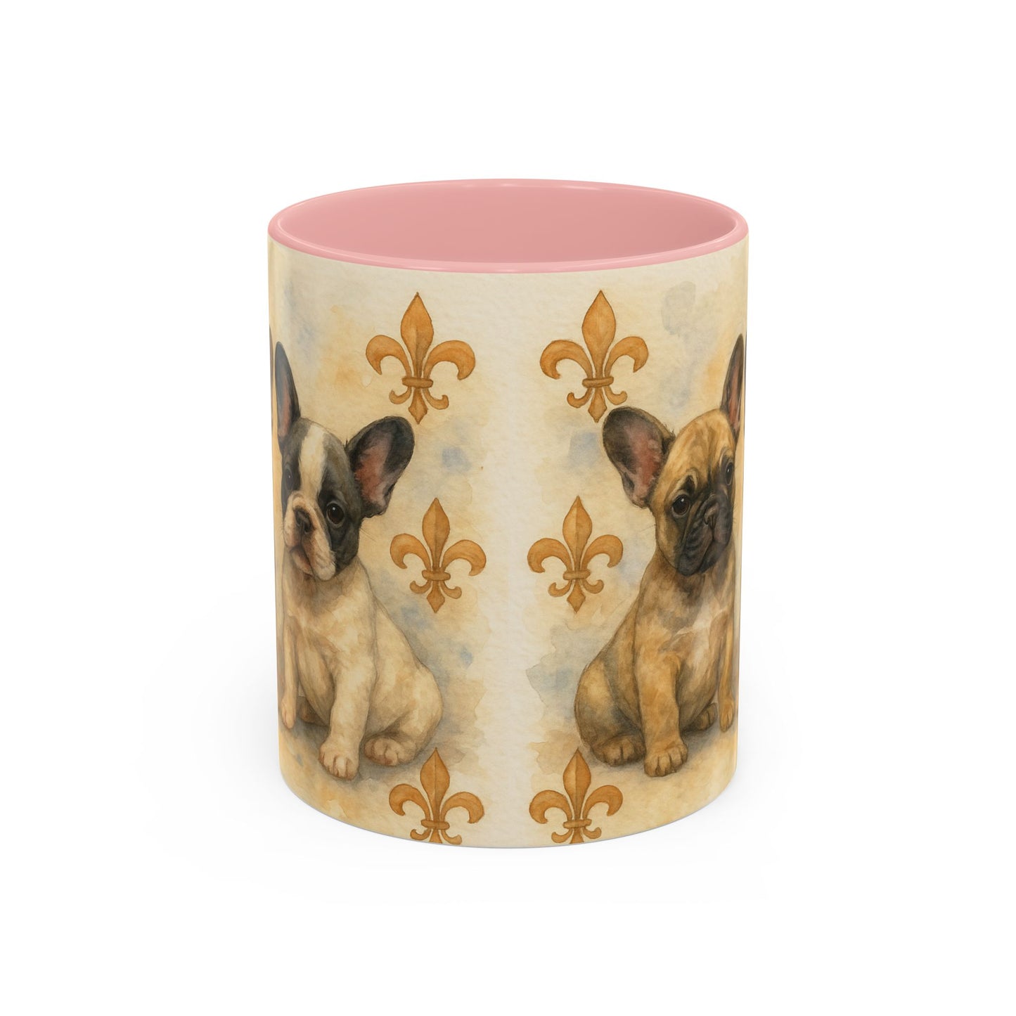 French Bulldog puppies Accent Coffee Mug - Perfect Gift for Dog Lovers