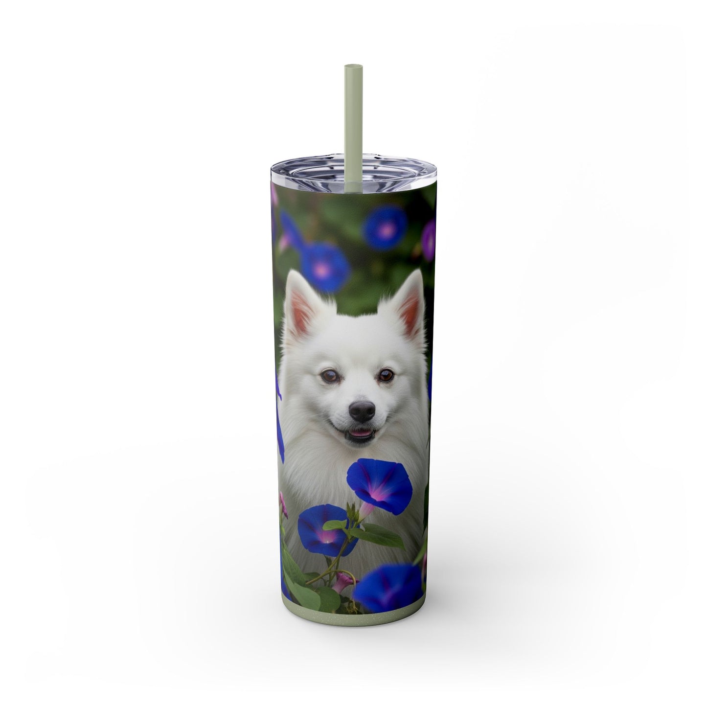 Japanese Spitz Tumbler with Straw, 20oz