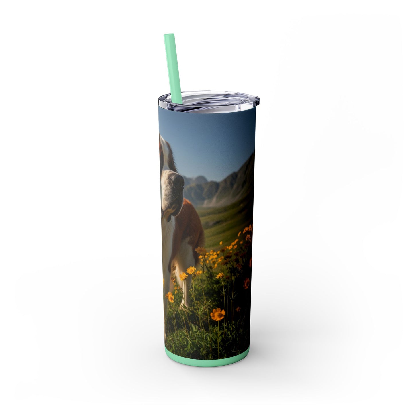 Saint Bernard Tumbler with Straw, 20oz