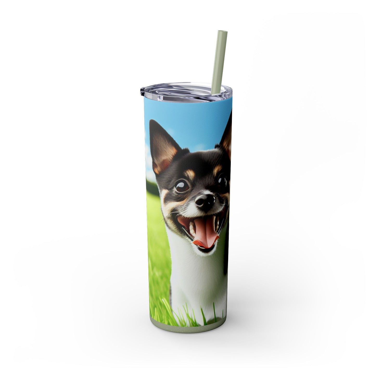 Japanese Terrier Tumbler with Straw, 20oz