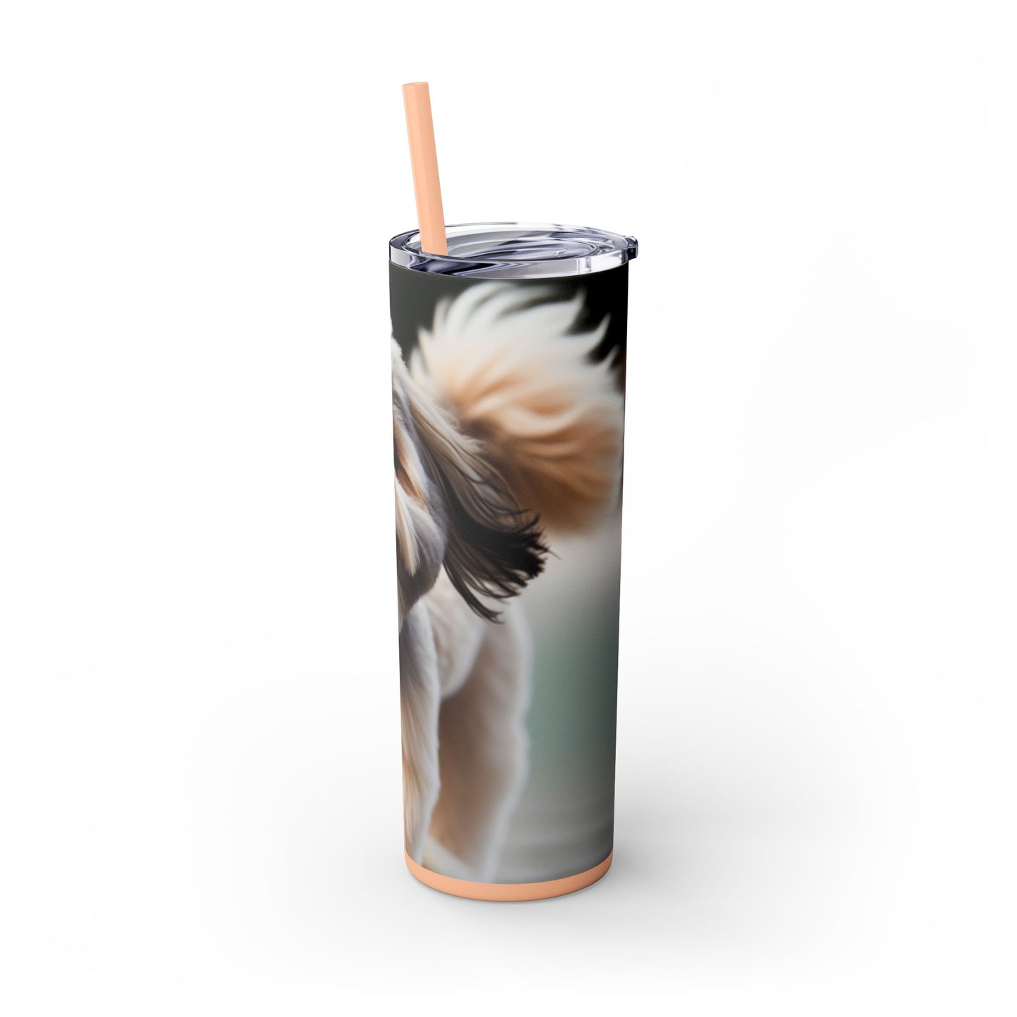 Lowchen Tumbler with Straw, 20oz