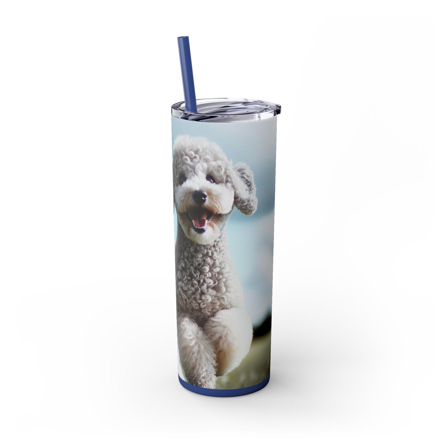 Bedlington Terrier Tumbler with Straw, 20oz
