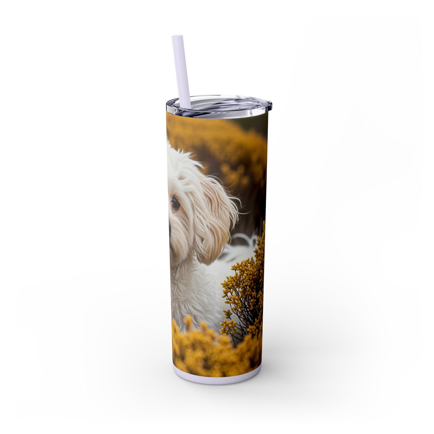 Maltipoo Tumbler with Straw, 20oz