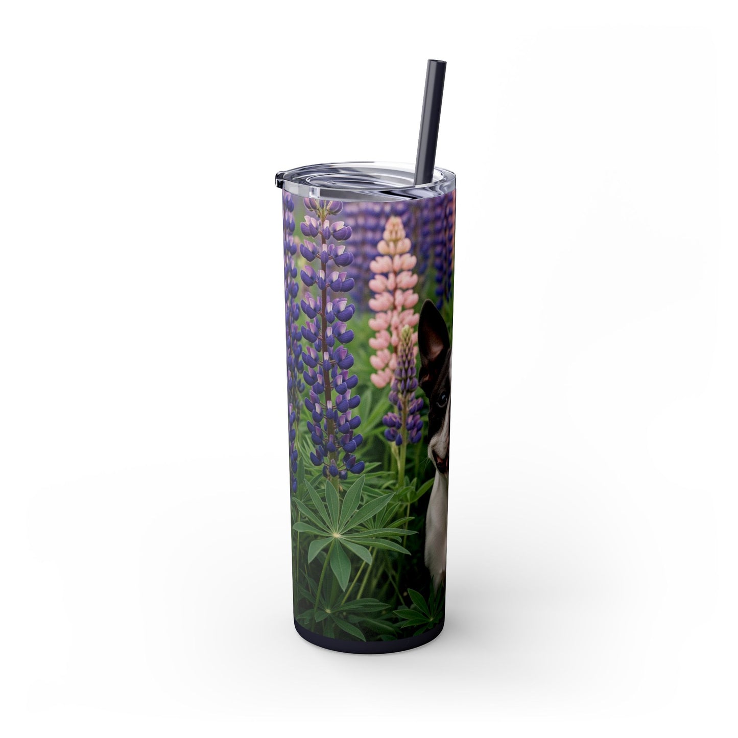 Boston Terrier Tumbler with Straw, 20oz