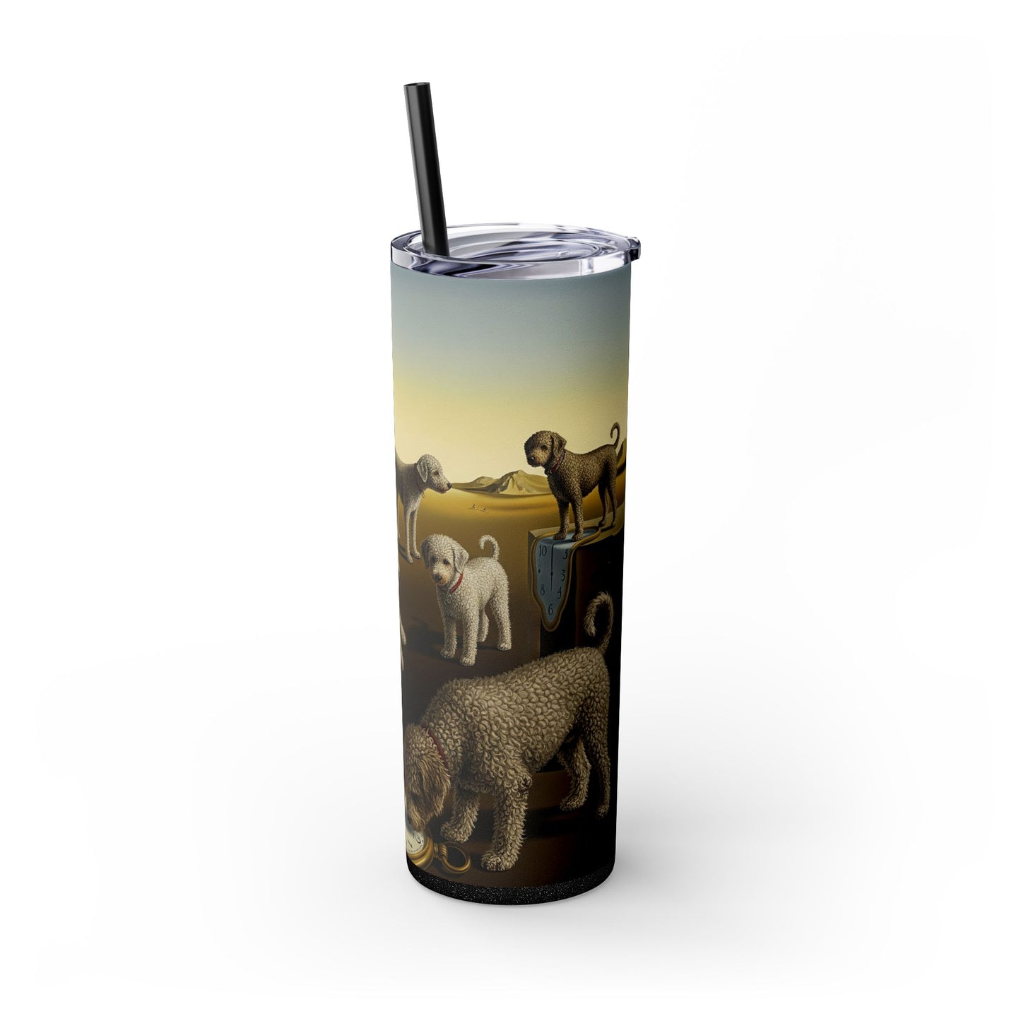 Spanish Water Dog Tumbler with Straw, 20oz