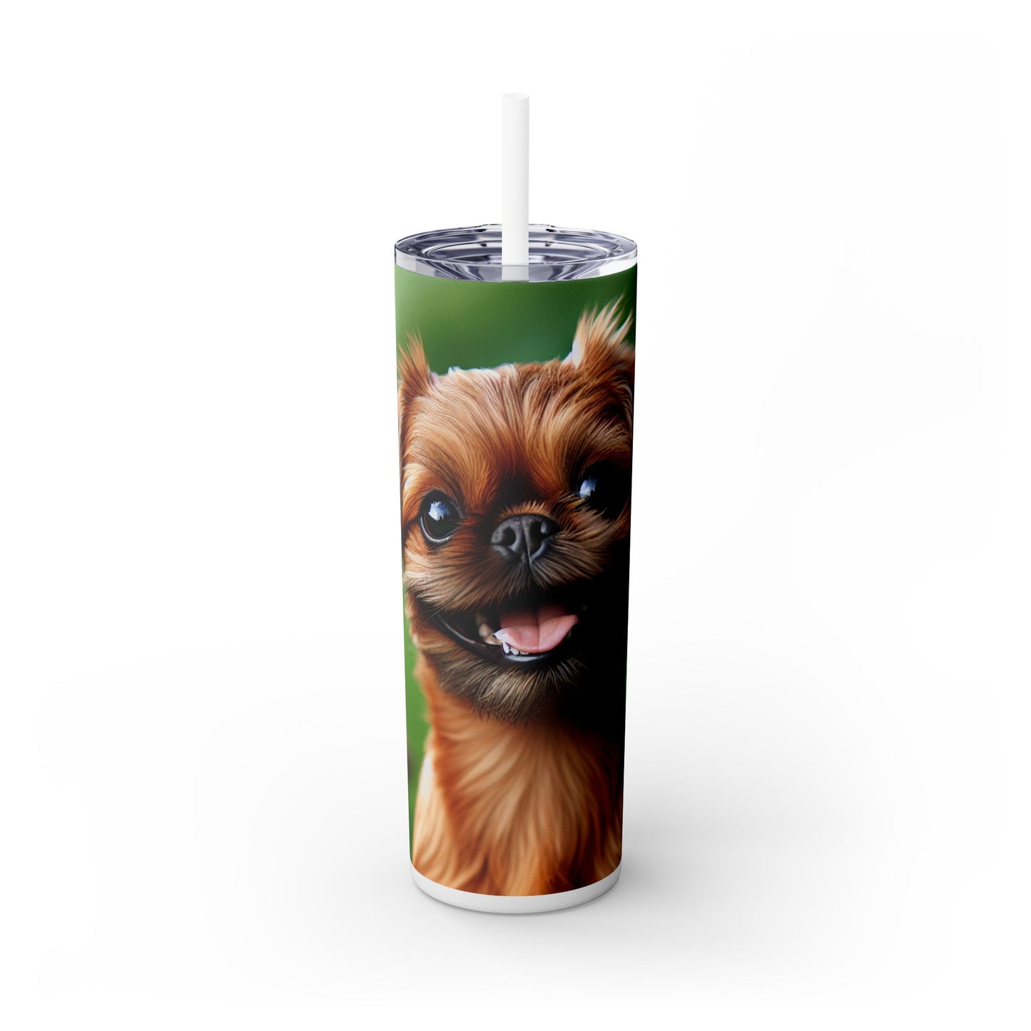 Brussels Griffon Tumbler with Straw, 20oz
