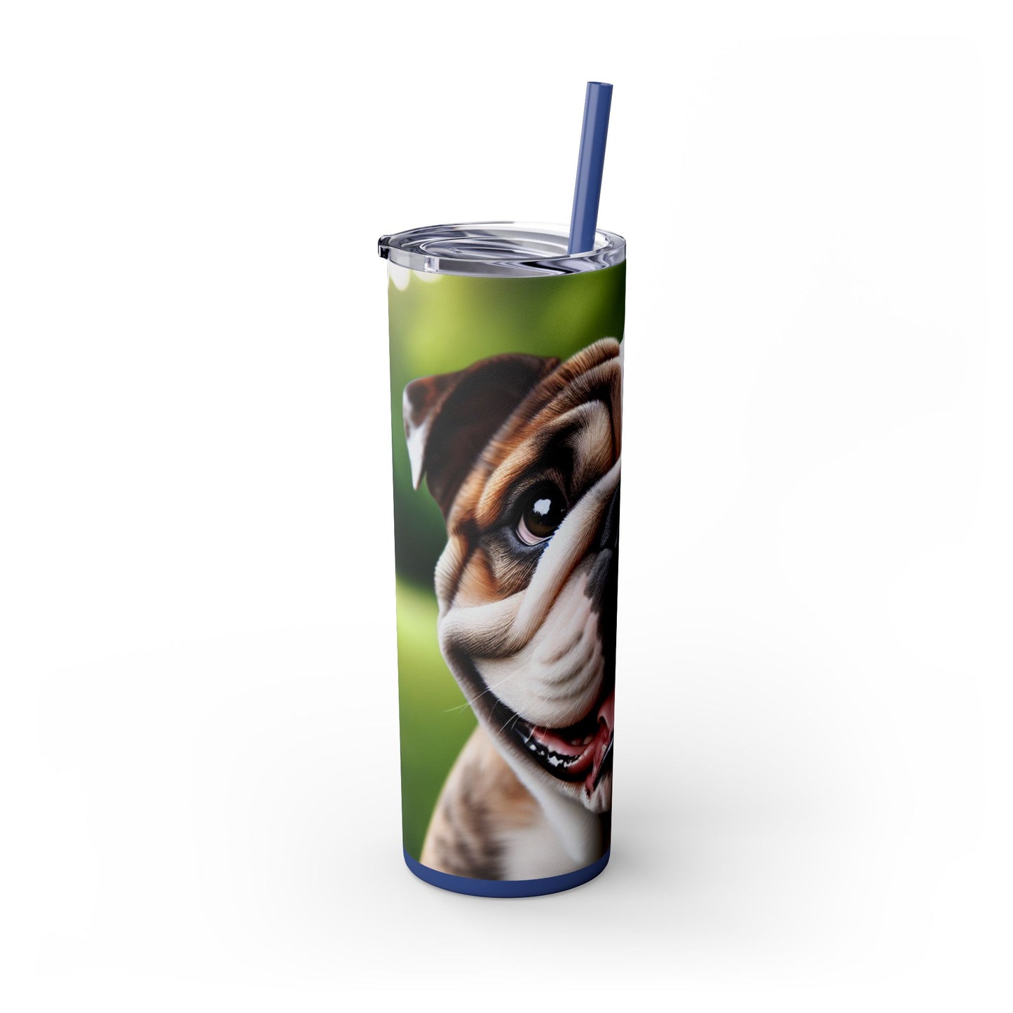 British Bulldog Tumbler with Straw, 20oz