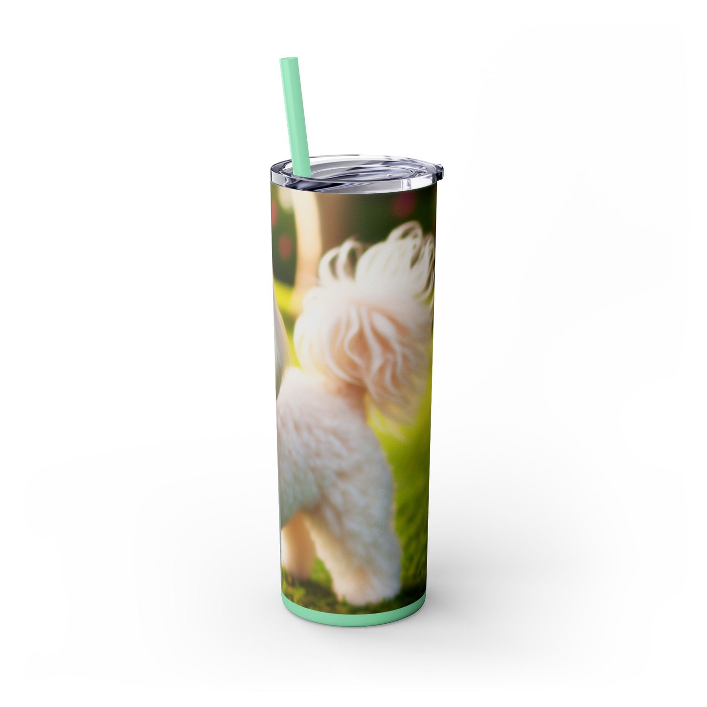 Maltipoo Tumbler with Straw, 20oz
