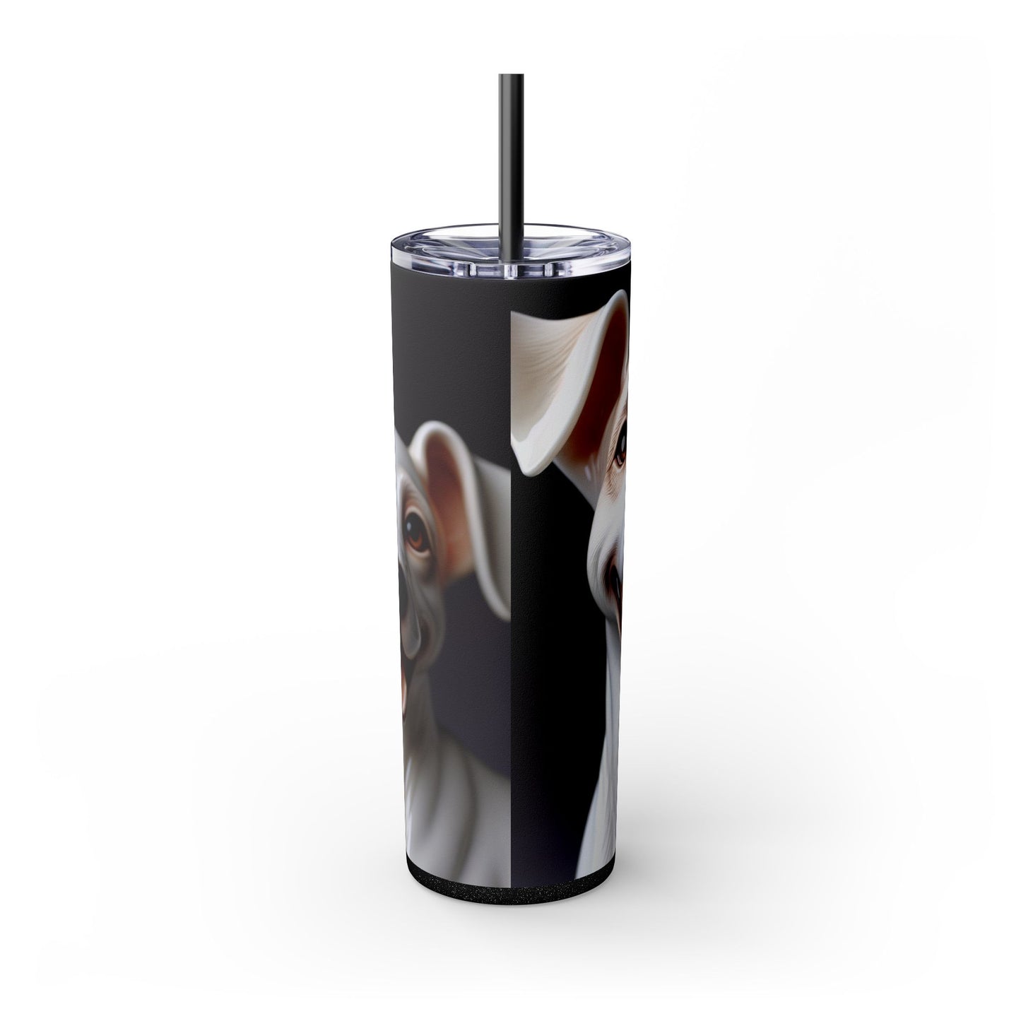 Porcelaine Tumbler with Straw, 20oz