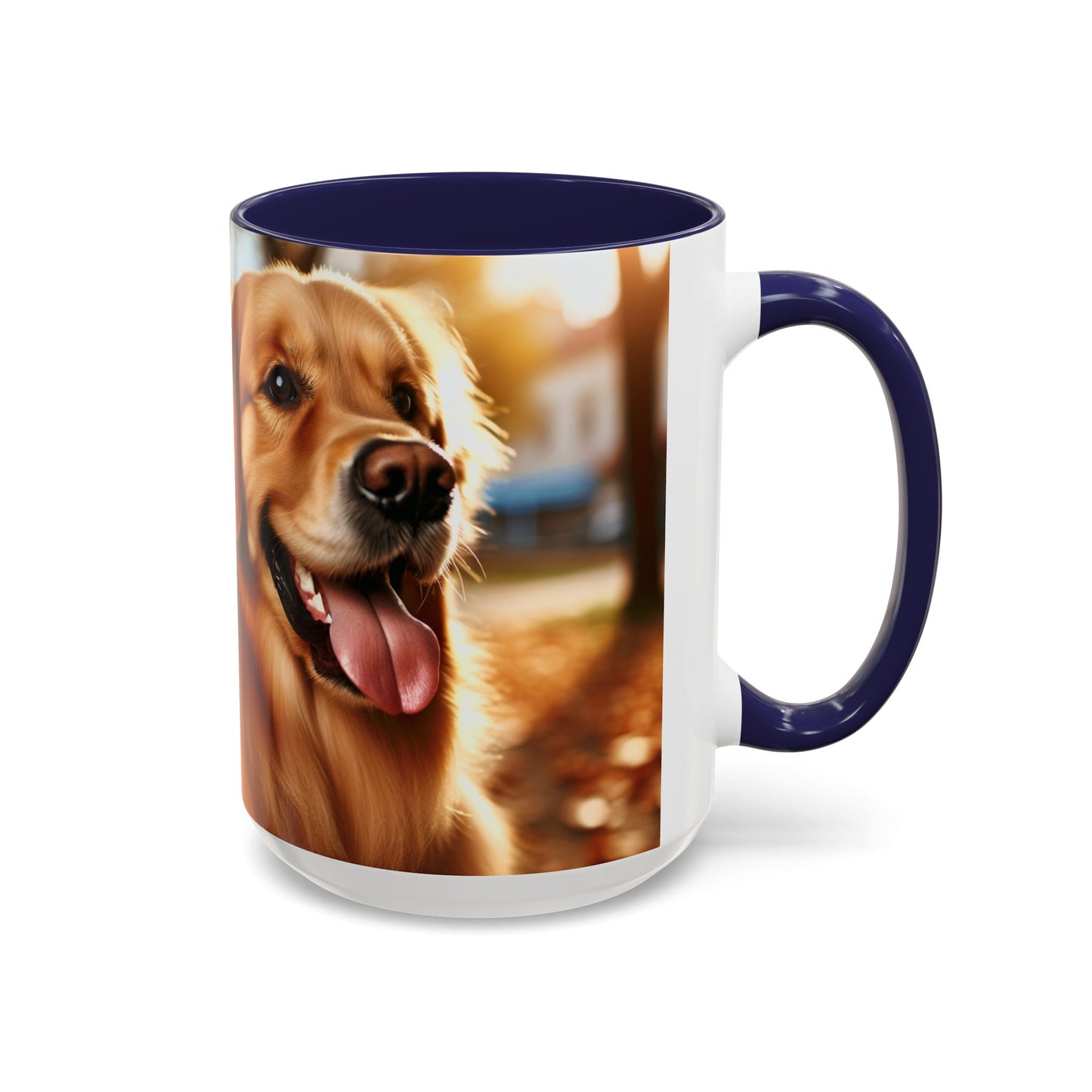 Golden Retriever Accent Coffee Mug - Perfect Gift for Dog Lovers