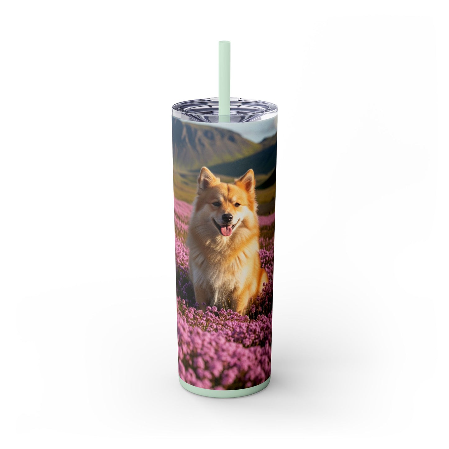 Icelandic Sheepdog Tumbler with Straw, 20oz