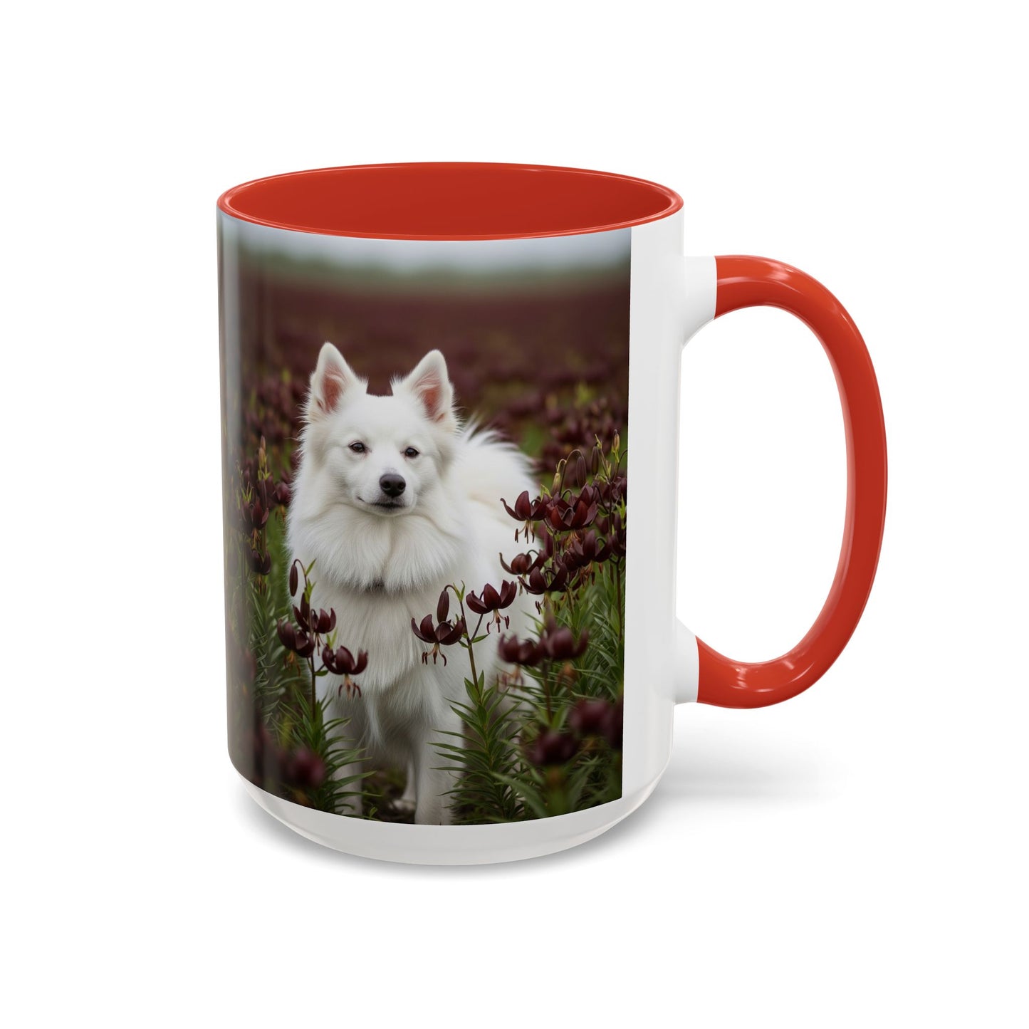 American Eskimo Dog Accent Coffee Mug - Perfect Gift for Dog Lovers