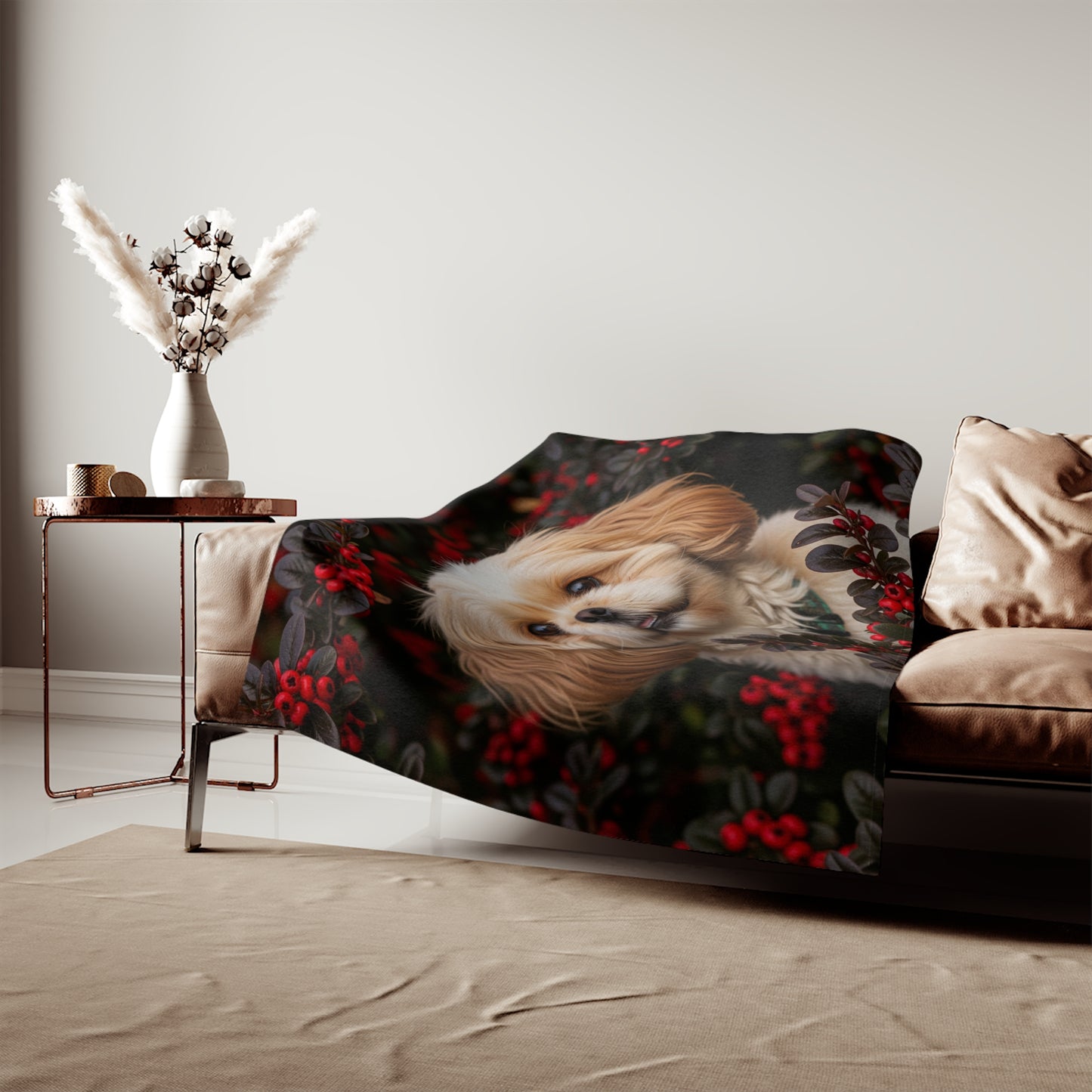 Pekapoo Sweatshirt Blanket