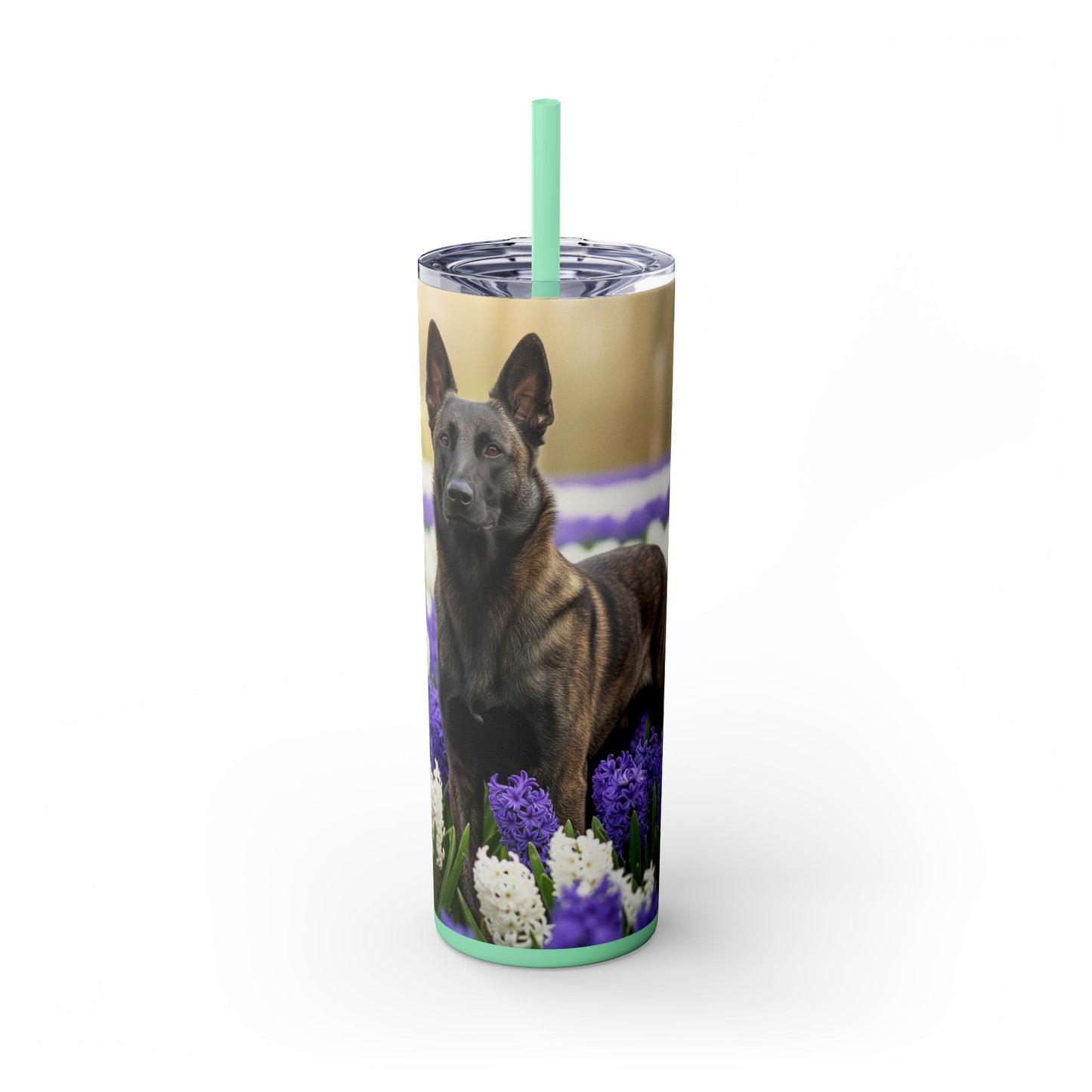 Dutch Shepherd Dog Tumbler with Straw, 20oz