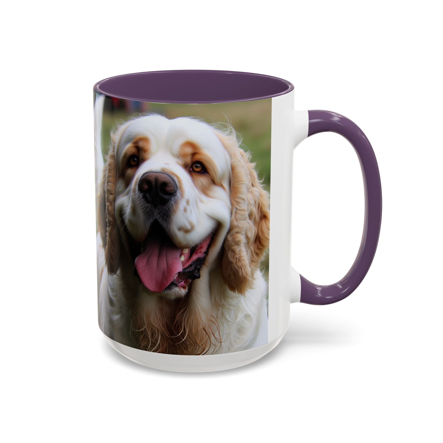 Clumber Spaniel Accent Coffee Mug - Perfect Gift for Dog Lovers