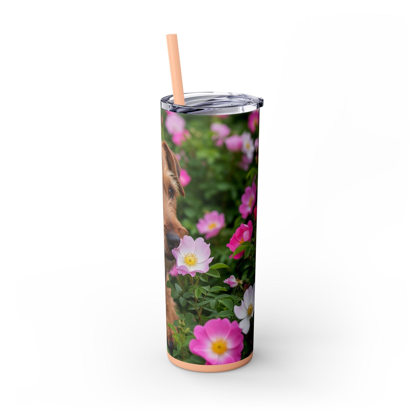 Teddy Roosevelt Terrier Tumbler with Straw, 20oz