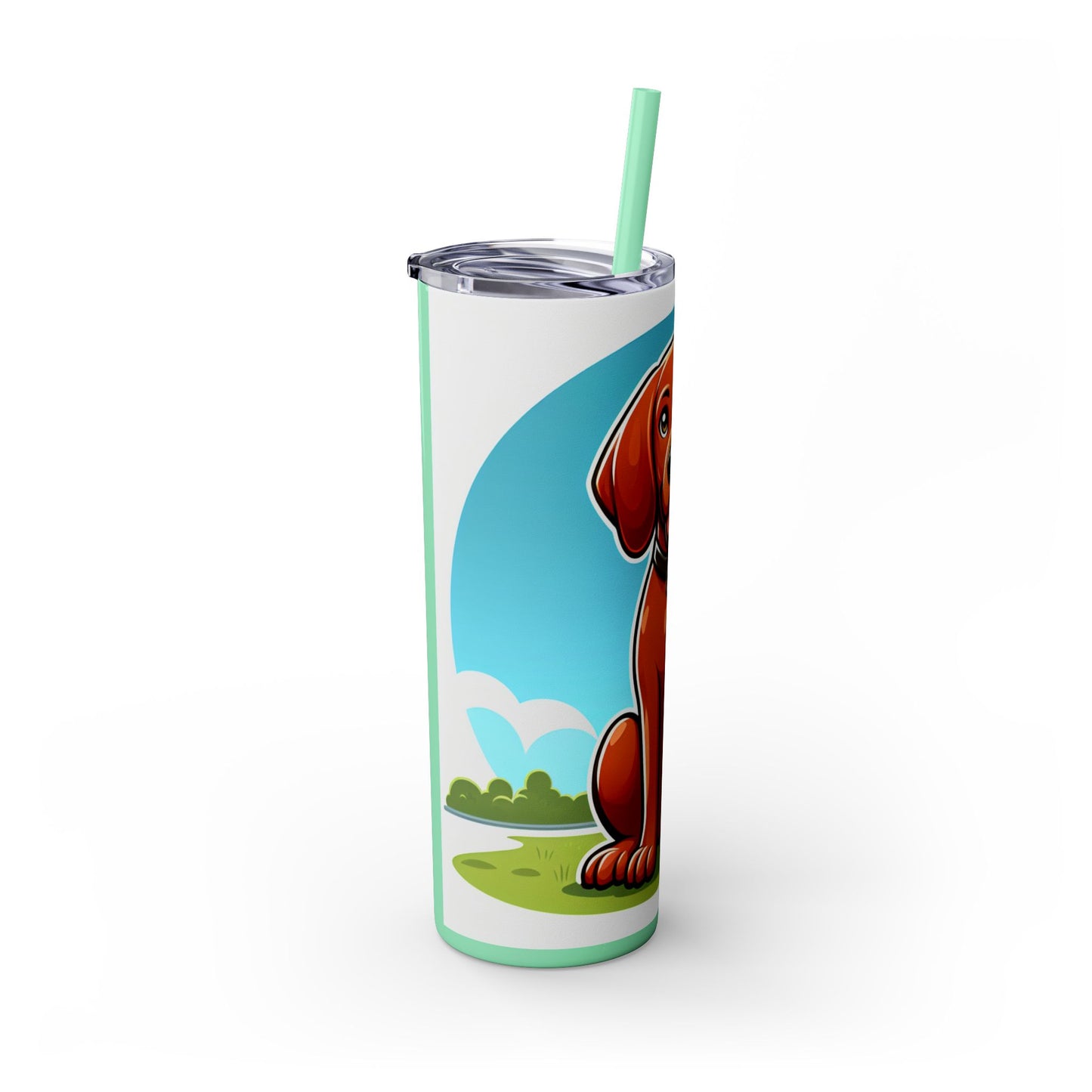 Redbone Coonhound Tumbler with Straw, 20oz