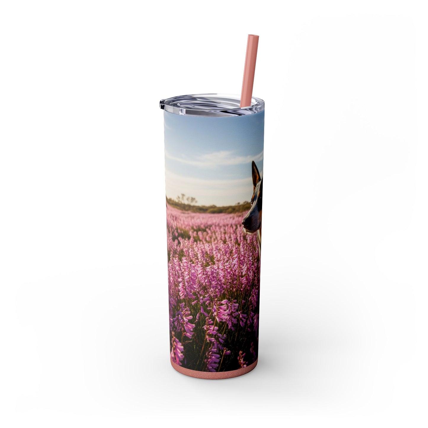 Australian Stumpy Tail Cattle Dog Tumbler with Straw, 20oz