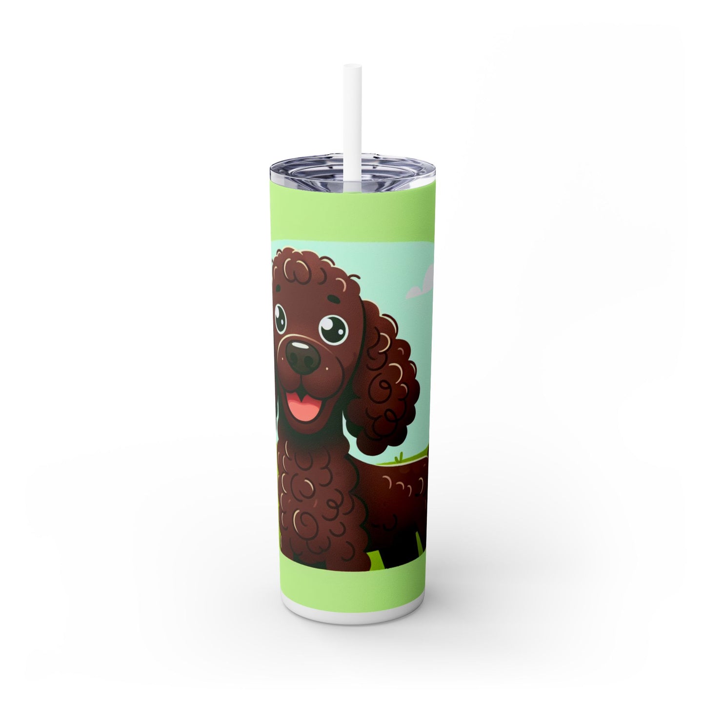 Irish Water Spaniel Tumbler with Straw, 20oz