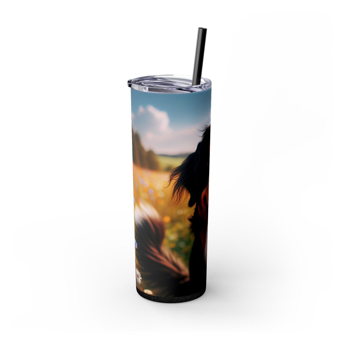 Bernese Mountain Dog Tumbler with Straw, 20oz