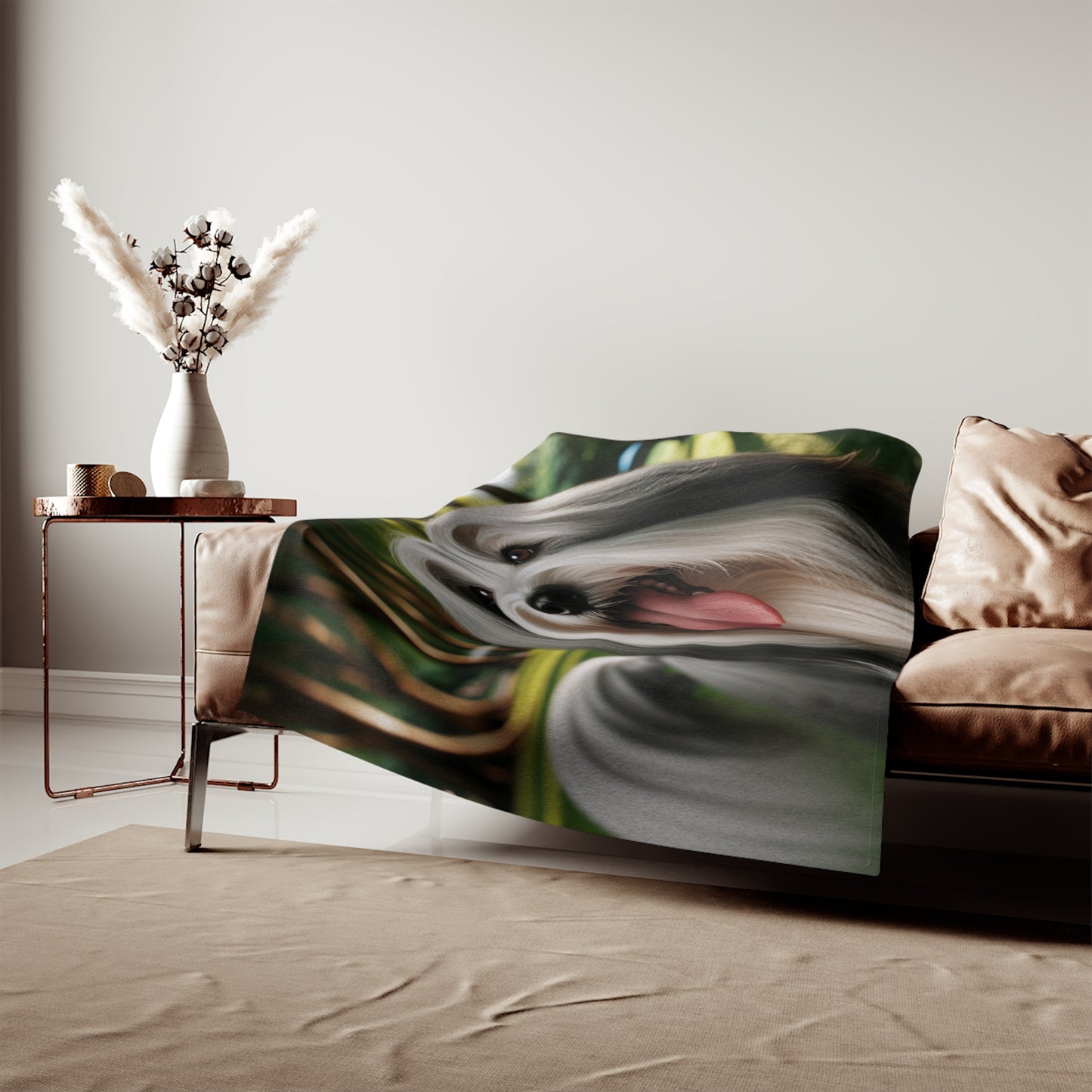 Tibetan Terrier Sweatshirt Blanket
