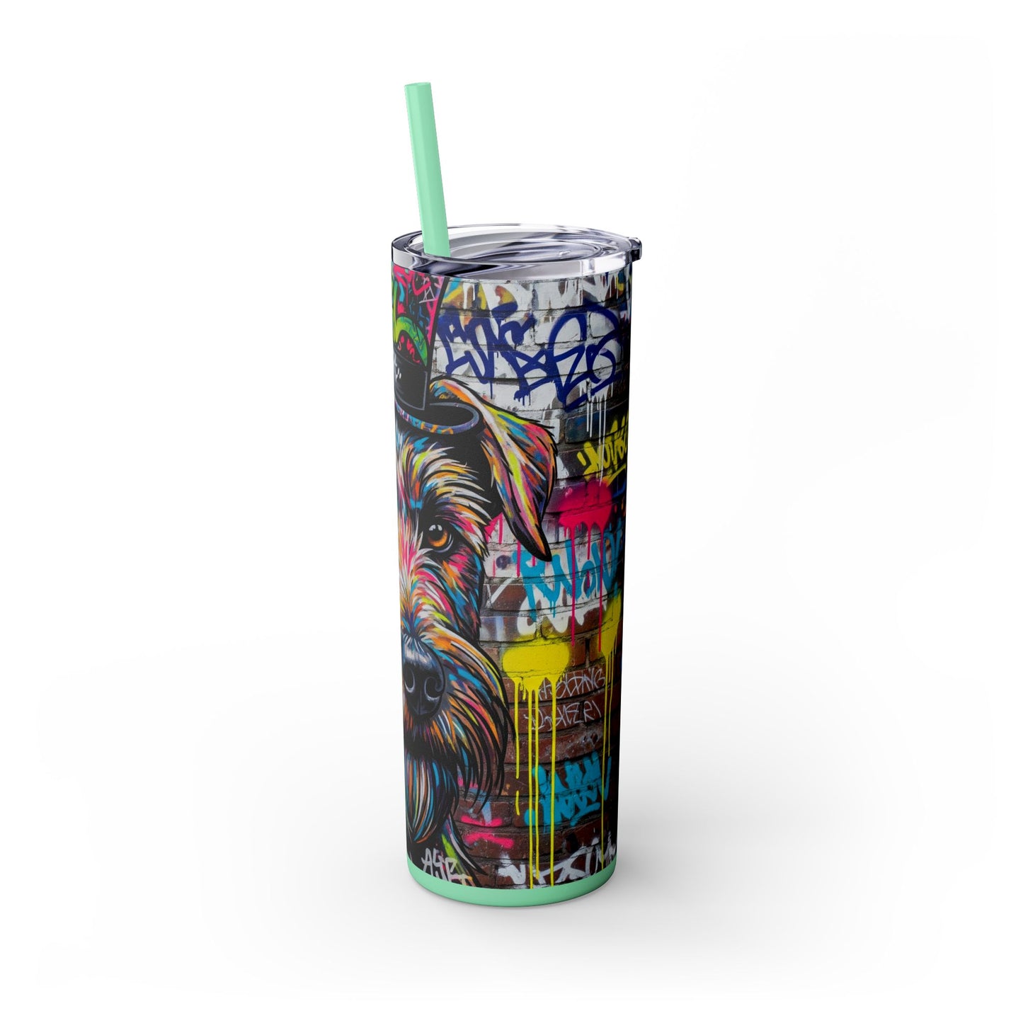 Teddy Roosevelt Terrier Tumbler with Straw, 20oz