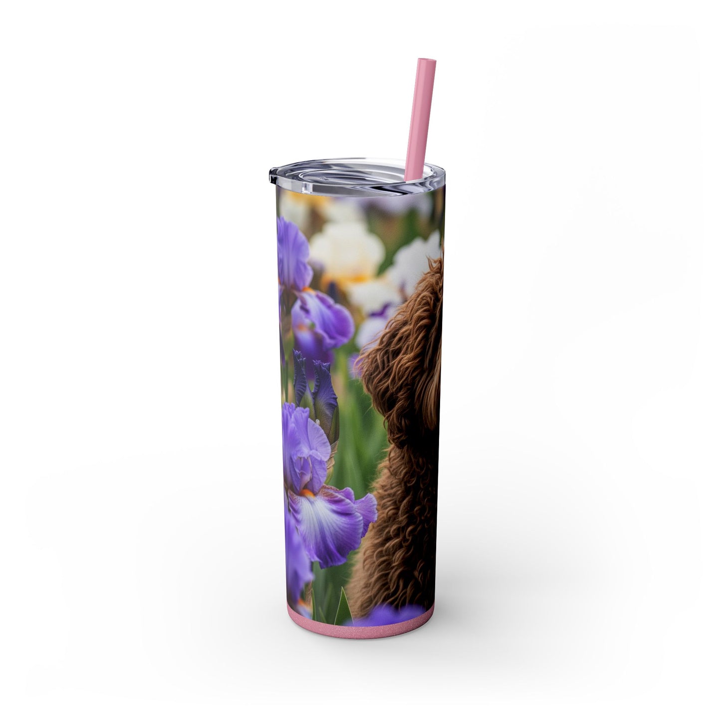Barbet Skinny Tumbler with Straw, 20oz