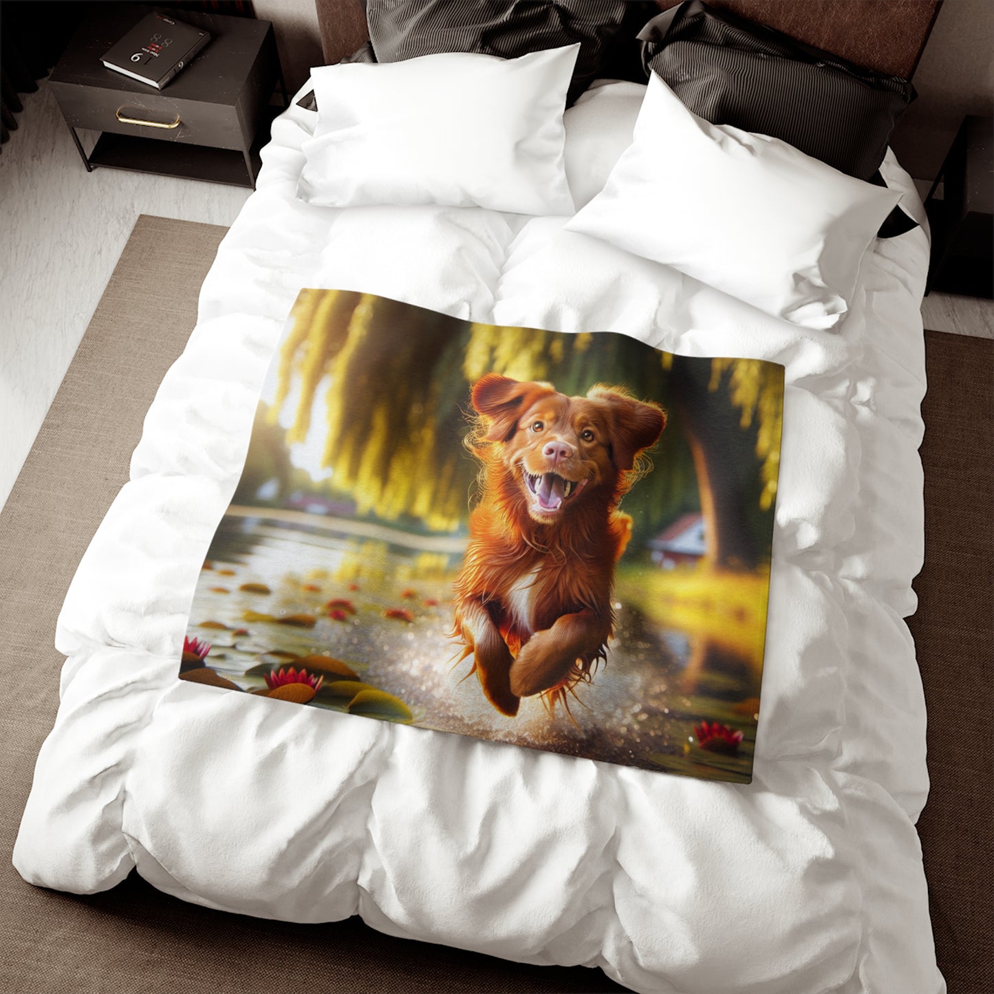 Nova Scotia Duck Trolling Retriever Sweatshirt Blanket