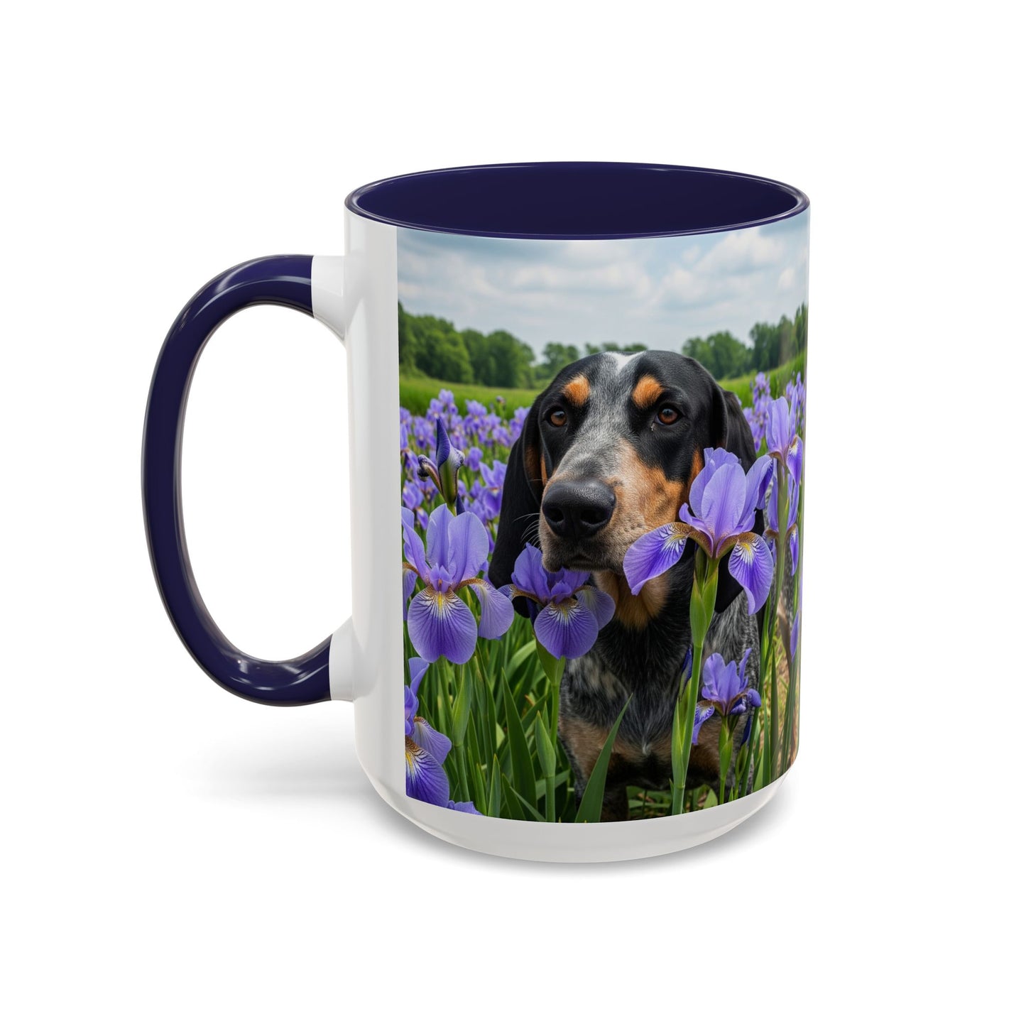 Bluetick Coonhound Accent Coffee Mug - Perfect Gift for Dog Lovers