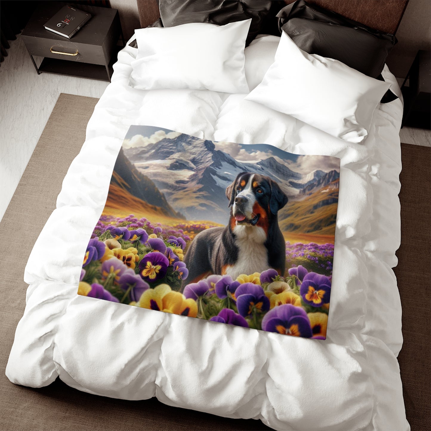 Greater Swiss Mountain Dog Sweatshirt Blanket