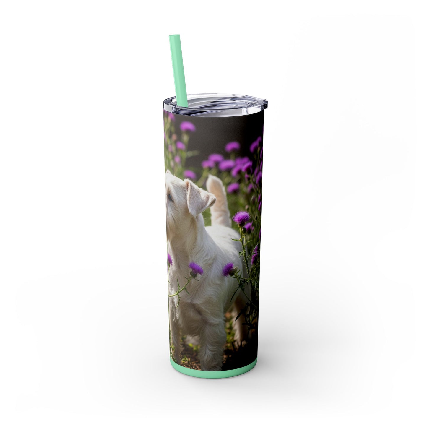 Sealyham Terrier Tumbler with Straw, 20oz
