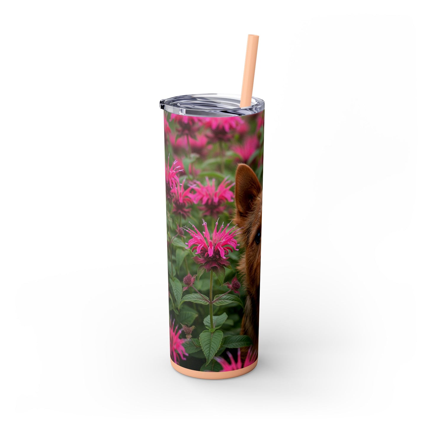 Norwich Terrier Skinny Tumbler with Straw, 20oz